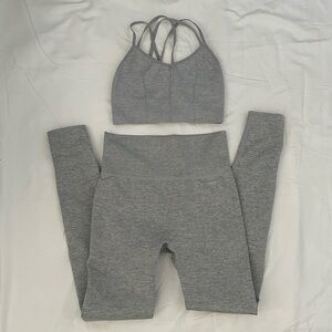 Forever 21 Heather Gray Activewear Set